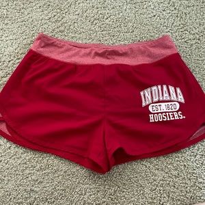 Lined Indiana Hoosiers running shorts